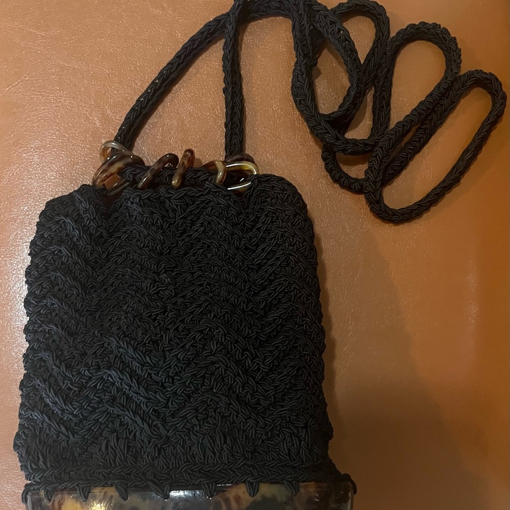 Boho vintage Woven and tortoise shell Mini Bag by Carrie Forbes ❤️❤️ - Picture 9 of 10